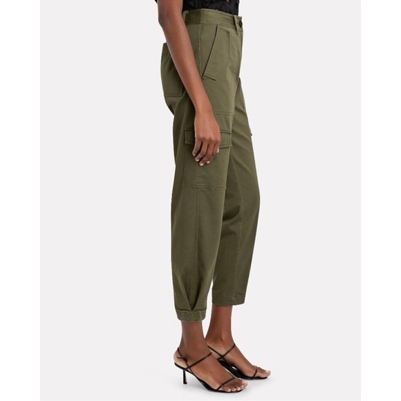 Derek Lam‎ 10 Crosby Elian Cargo Pant in Fatigue Green size 4 - Picture 15 of 16